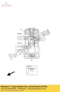 yamaha 1SCF816MM000 etiqueta, llanta de advertencia y carga - Lado inferior