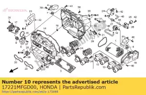 honda 17221MFGD00 caso a, filtro dell'aria - Il fondo