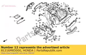 Honda 81216MR5000 wall, trunk side - Bottom side