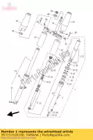 5S7231020100, Yamaha, zespó? przedniego widelca (lewa) yamaha xvs 950 2009 2010 2011 2012, Nowy