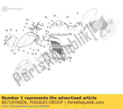 Tutaj możesz zamówić przedni b? Otnik od Piaggio Group , z numerem części 66719700DE: