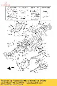 yamaha 5D7F835C1000 emblème 2 - La partie au fond