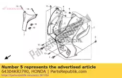 Tutaj możesz zamówić uszczelnienie b r, maskowanie od Honda , z numerem części 64304KRJ790:
