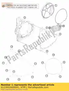 ktm 6123002600041 carter d'embrayage extérieur 09 - La partie au fond