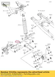 Qui puoi ordinare bullone, 12x108 klx125caf da Kawasaki , con numero parte 921531829: