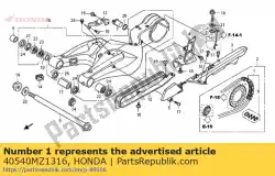 Tutaj możesz zamówić ? A? Cuch, nap? D (daido) (did50 va8120zb) od Honda , z numerem części 40540MZ1316:
