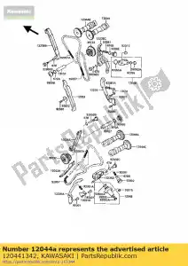 kawasaki 120441342 válvula de árbol de levas, admisión vn750-a9 - Lado inferior