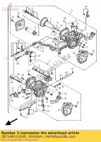 3BT149023000, Yamaha, conjunto de carburador 2 yamaha xv s virago 535, Nuevo