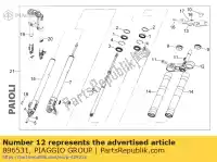 896531, Piaggio Group, base dello stelo aprilia derbi gpr rs 50 2006 2007 2008 2009 2010, Nuovo