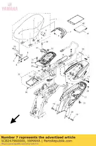 yamaha 1CB247960000 coperchio - Il fondo