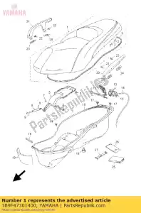 yamaha 1B9F47301400 dubbele zitplaats - Onderkant