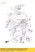 5PS139710000, Yamaha, pipe, fuel 1 yamaha tdm 900 2002 2003 2004 2005 2006 2007 2008 2009 2010, New