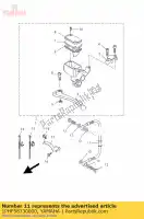 1PHF58730000, Yamaha, flexible, frein 2 yamaha ns 50 2013 2014 2015 2016, Nouveau