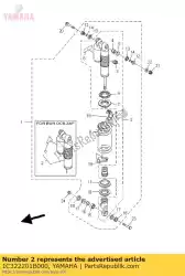 Qui puoi ordinare ammortizzatore sub assy da Yamaha , con numero parte 1C322201B000: