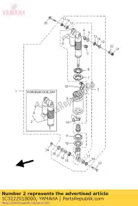 Yamaha 1C322201B000 amortisseur sous assy - La partie au fond