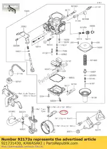 Kawasaki 921731430 morsetto - Il fondo