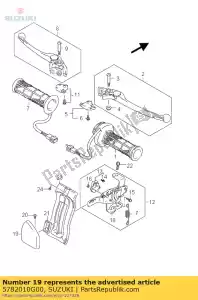 Suzuki 5782010G00 bouton, frein - La partie au fond
