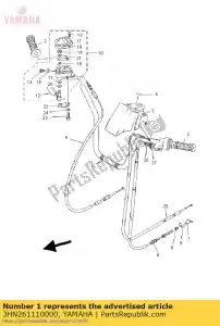 yamaha 3HN261110000 stuur - Onderkant