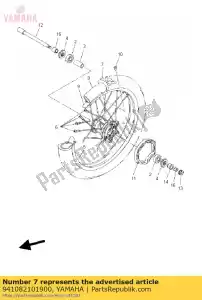 yamaha 941082101900 tire - Bottom side