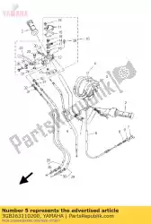 Ici, vous pouvez commander le câble, accélérateur 1 auprès de Yamaha , avec le numéro de pièce 3GB263110200: