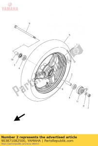 aprilia 2A000931 washer - Bottom side