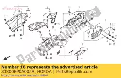 Tutaj możesz zamówić ok? Adka komp., r. Bok * g15 od Honda , z numerem części 83800HP0A00ZA: