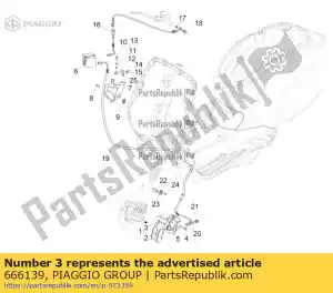 Piaggio Group 666139 wspomaganie hamulca p?ytka szpilka - Dół