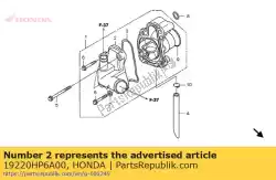 Qui puoi ordinare nessuna descrizione disponibile al momento da Honda , con numero parte 19220HP6A00: