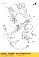 3411038B60, Suzuki, snelheidsmeter, km suzuki vs intruder glp vs1400 1400 , Nieuw