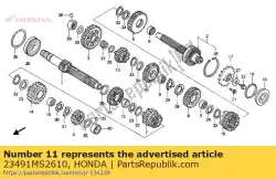Aqui você pode pedir o nenhuma descrição disponível no momento em Honda , com o número da peça 23491MS2610: