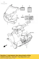 9440017E0036X, Suzuki, assy de carenagem suzuki gsx r 750 1992, Novo