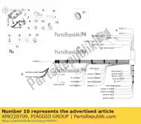 AP8220709, Piaggio Group, Copertura del tubo aprilia  dorsoduro mxv pegaso pegaso strada trail rsv4 1100 racing factory abs zd4kbu00 zd4ke000 zd4kea00 zd4kea00, zd4kewa zd4keb00 zd4keu zd4keua1 zd4ky zd4kya00 zd4kyb zd4kyb00 zd4kyua zd4sm000, zd4sma00, zd4smc00, zd4smc01 450 650 660 750 900 1000 110, Nuovo