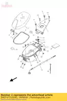 5HEF47316000, Yamaha, asiento de la cubierta yamaha yq 50 2006 2007 2008 2009 2010 2011 2012, Nuevo