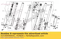 Aquí puede pedir compuerta amortiguadora, fr. De Honda , con el número de pieza 51430KRNA91: