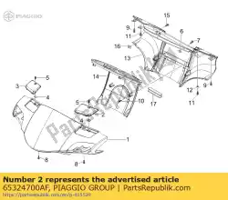 Qui puoi ordinare coperchio della pompa da Piaggio Group , con numero parte 65324700AF: