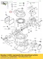 110010771, Kawasaki, cabeça-cilindro kx85cef kawasaki  kx 85 2014 2015 2016 2017 2018 2019 2020, Novo