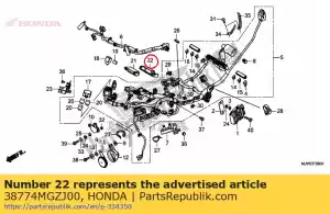 Honda 38774MGZJ00 cushion, pgm-fi unit - Bottom side