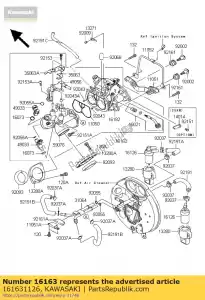 Kawasaki 161631126 accélérateur - La partie au fond
