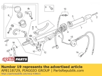 AP8118729, Aprilia, halber lenker rh / lh, Neu