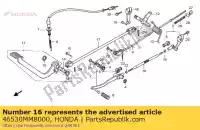 46530MM8000, Honda, Bras, rr. pivot de pédale de frein honda vt 1100 1988 1994 1995, Nouveau