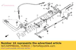 Ici, vous pouvez commander le bras, rr. Pivot de pédale de frein auprès de Honda , avec le numéro de pièce 46530MM8000: