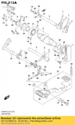 Here you can order the boss,shift pole from Suzuki, with part number 2533238A10: