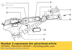 Aquí puede pedir arnés de cable de Piaggio Group , con el número de pieza 293565: