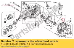 deksel onderstel., rr. Laatste versnelling van Honda, met onderdeel nummer 41331HL3A00, bestel je hier online: