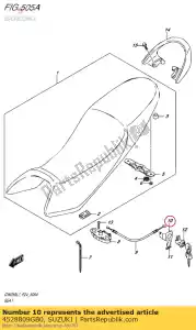 suzuki 4528809GB0 guia, trava do assento - Lado inferior