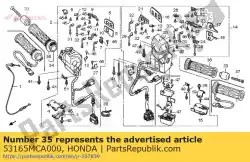 Ici, vous pouvez commander le prise, r. Manipuler auprès de Honda , avec le numéro de pièce 53165MCA000: