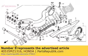 Honda 40535MZ1316 gewricht, aandrijfketting (daido - Onderkant