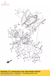 Ici, vous pouvez commander le rondelle, plaque auprès de Yamaha , avec le numéro de pièce 902010804300: