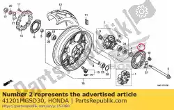 Here you can order the sprocket, final driven (4 from Honda, with part number 41201MGSD30: