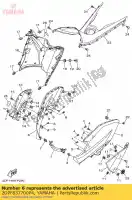 2DPF837700P4, Yamaha, carrosserie, motorkap 2 mnm3 yamaha  150 2017 2020 2021, Nieuw